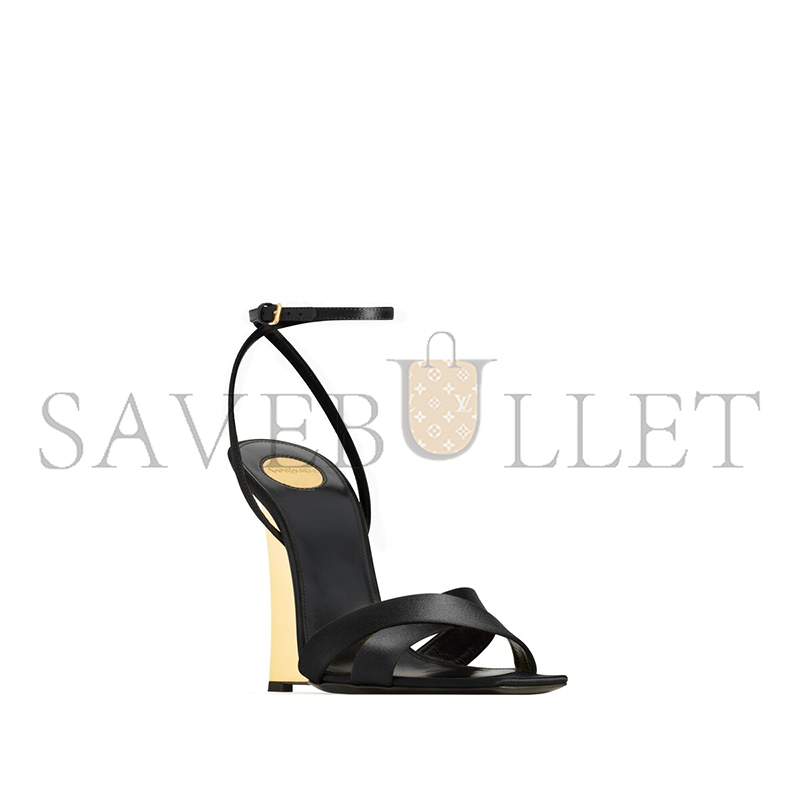 Y*L lucienne wedges in satin crepe 8302879qnao1000